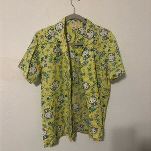 Green Graphic Print Shirt